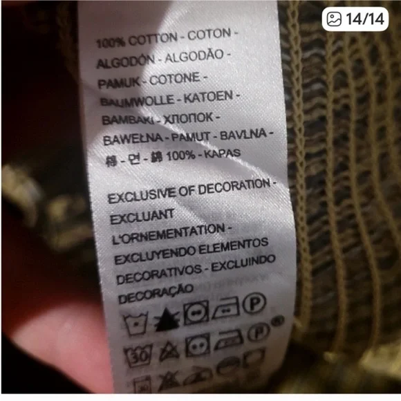 NWT Levi's Yellow
Striped Ruched
Crop Blouse size Medium - Picture 12 of 12